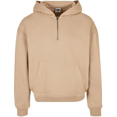 Kapuzenpullover mit Reißverschluss Urban Classics Boxy Beige 2XL Homme Kapuzenpullover mit Reißverschluss Urban Classics Boxy Beige 2XL Homme