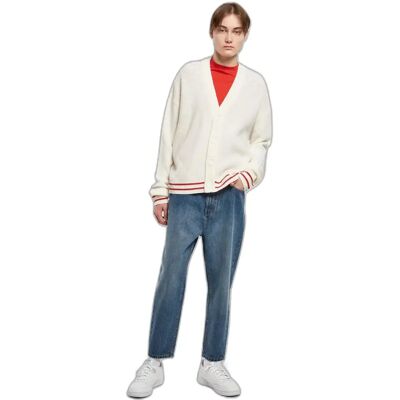 Strickjacke Urban Classics Sporty Boxy Blanc 2XL Homme Strickjacke Urban Classics Sporty Boxy Blanc 2XL Homme