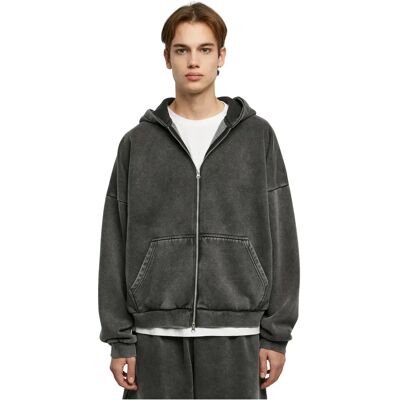 Kapuzenjacke Urban Classics 90's Heavy Sand Washed Noir M Homme Kapuzenjacke Urban Classics 90's Heavy Sand Washed Noir M Homme