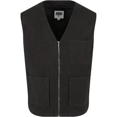 Weste aus Bio-Baumwolle Urban Classics Noir 5XL Homme Weste aus Bio-Baumwolle Urban Classics Noir 5XL Homme