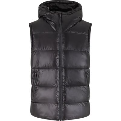 Daunenweste mit Kapuze Urban Classics Noir L Homme Daunenweste mit Kapuze Urban Classics Noir L Homme