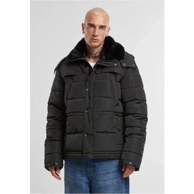 Daunenjacke mit abnehmbarer pelzbesatz Urban Classics Noir 4XL Homme Daunenjacke mit abnehmbarer pelzbesatz Urban Classics Noir 4XL Homme