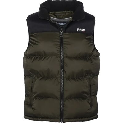 Ärmellose Daunenjacke Schott Utah V Vert XL Homme Ärmellose Daunenjacke Schott Utah V Vert XL Homme
