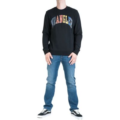 Hoodie Wrangler Logo Noir S Homme Hoodie Wrangler Logo Noir S Homme
