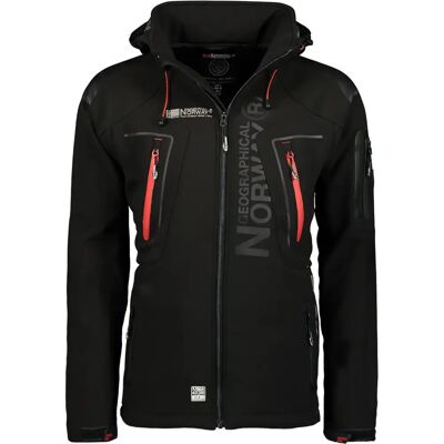 Wasserdichte Jacke mit abnehmbarem Kapuzen. Geographical Norway Techno Noir S Homme Wasserdichte Jacke mit abnehmbarem Kapuzen. Geographical Norway Techno Noir S Homme
