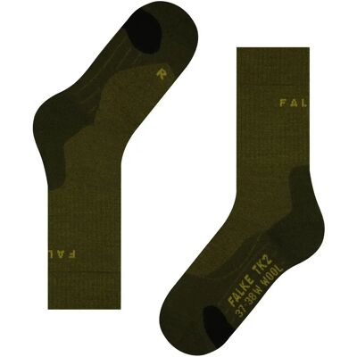 Socken Falke TK2 Wool Grün 42/43 Homme Socken Falke TK2 Wool Grün 42/43 Homme