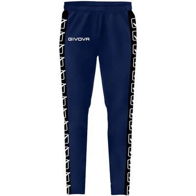 Jogginghose mit Streifen Givova College Blau S Mixte Jogginghose mit Streifen Givova College Blau S Mixte
