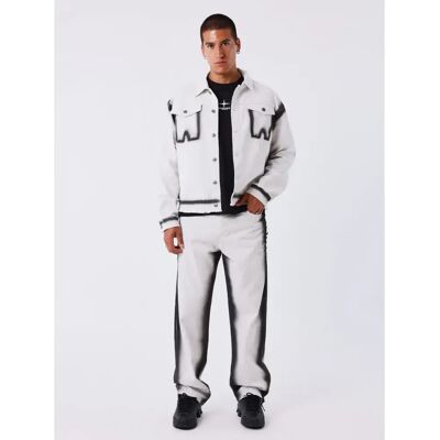 ausgewaschene Baggy-Jeans Project X Paris Blanc S Homme ausgewaschene Baggy-Jeans Project X Paris Blanc S Homme
