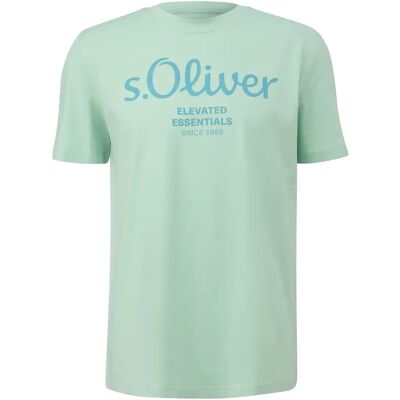 T-Shirt aus Baumwolle mit Logo-Print s.Oliver Turquoise 2XL Homme T-Shirt aus Baumwolle mit Logo-Print s.Oliver Turquoise 2XL Homme