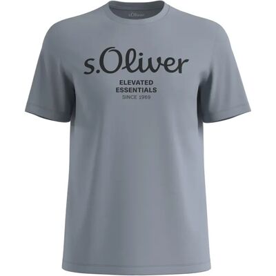 T-Shirt aus Baumwolle mit Logo-Print s.Oliver Gris 2XL Homme T-Shirt aus Baumwolle mit Logo-Print s.Oliver Gris 2XL Homme