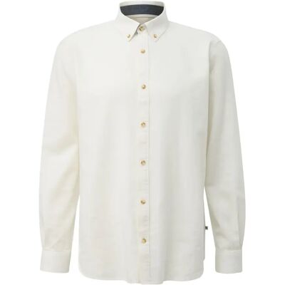Weiche Hemdbluse mit Knopfleiste s.Oliver Blanc L Homme Weiche Hemdbluse mit Knopfleiste s.Oliver Blanc L Homme