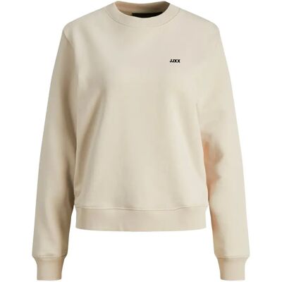 Sweatshirt mit Rundhalsausschnitt, Damen JJXX abbie Rel Every Brush Beige S Femme Sweatshirt mit Rundhalsausschnitt, Damen JJXX abbie Rel Every Brush Beige S Femme