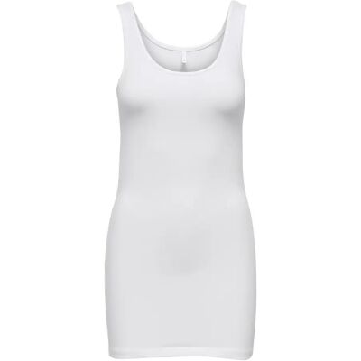 Langes Tanktop für Damen Only Live love life Blanc XS Femme Langes Tanktop für Damen Only Live love life Blanc XS Femme