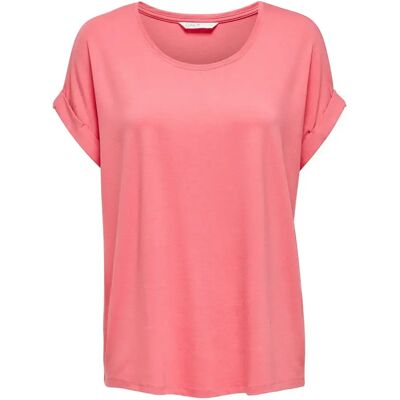 Damen-T-Shirt Only Moster Kurzärmelig Rundhalsausschnitt Rose XS Femme Damen-T-Shirt Only Moster Kurzärmelig Rundhalsausschnitt Rose XS Femme
