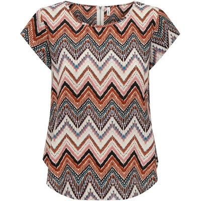 Damenbluse Only Vic AOP Blanc 38 Femme Damenbluse Only Vic AOP Blanc 38 Femme