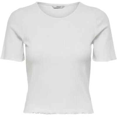 Damen-T-Shirt Only Emma Kurzärmelig Blanc L Femme Damen-T-Shirt Only Emma Kurzärmelig Blanc L Femme