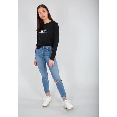 Sweat Frau Alpha Industries New Basic Noir M Femme Sweat Frau Alpha Industries New Basic Noir M Femme