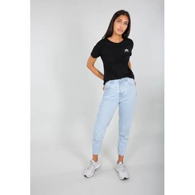Frauen-T-Shirt Alpha Industries Basic Small Logo Noir S Femme Frauen-T-Shirt Alpha Industries Basic Small Logo Noir S Femme