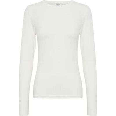 Langarmshirt, Frau b.young bypamila Blanc M Femme Langarmshirt, Frau b.young bypamila Blanc M Femme