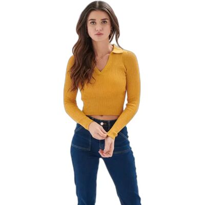 Pullover Damen 24 Colours Jaune 34 Femme Pullover Damen 24 Colours Jaune 34 Femme