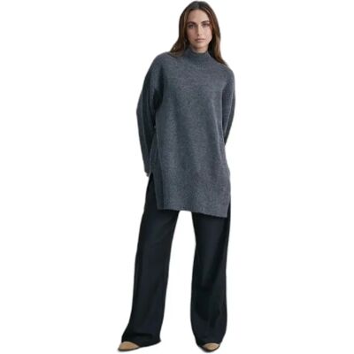 Pullover mit Stehkragen, Damen 24 Colours Gris 40 Femme Pullover mit Stehkragen, Damen 24 Colours Gris 40 Femme