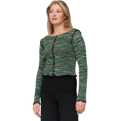 Fein gestrickter Pullover Damen 24 Colours Vert 38 Femme Fein gestrickter Pullover Damen 24 Colours Vert 38 Femme