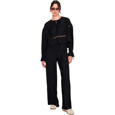 Freizeithose mit elastischem Bund für Damen 24 Colours Noir 34 Femme Freizeithose mit elastischem Bund für Damen 24 Colours Noir 34 Femme