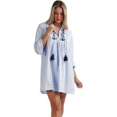 Strandtunika Damen Admas Sail Time Bleu L Femme Strandtunika Damen Admas Sail Time Bleu L Femme