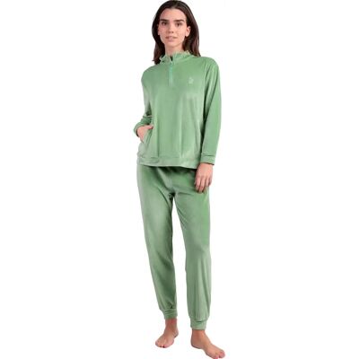 Pyjama Sweatshirt und Hose Damen Admas Home Vert M Femme Pyjama Sweatshirt und Hose Damen Admas Home Vert M Femme