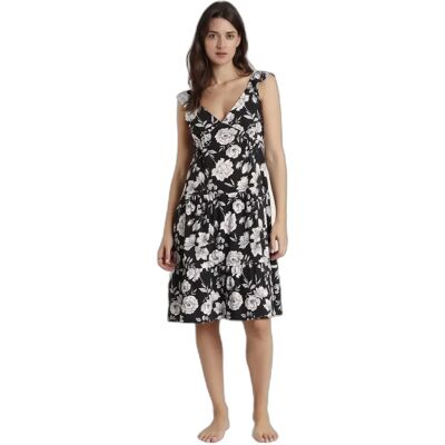 Ärmelloses Strandkleid mit Blumen für Damen Admas Noir M Femme Ärmelloses Strandkleid mit Blumen für Damen Admas Noir M Femme
