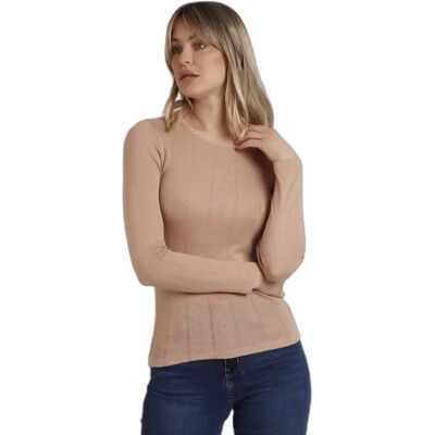 Langarmshirt Admas Beige S Femme Langarmshirt Admas Beige S Femme