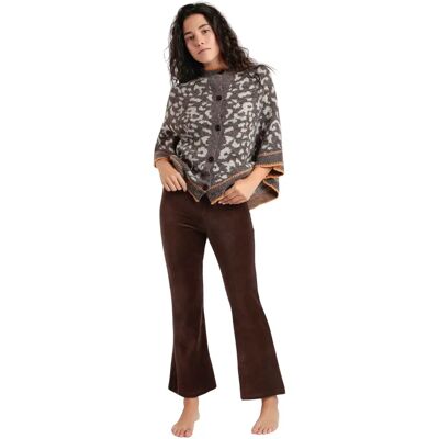 Lange dehnbare Cord-Hose für Damen Admas Marron XL Femme Lange dehnbare Cord-Hose für Damen Admas Marron XL Femme