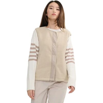 Leichte Damen-Sherpa-Weste ohne Ärmel Aigle Beige 36 Femme Leichte Damen-Sherpa-Weste ohne Ärmel Aigle Beige 36 Femme