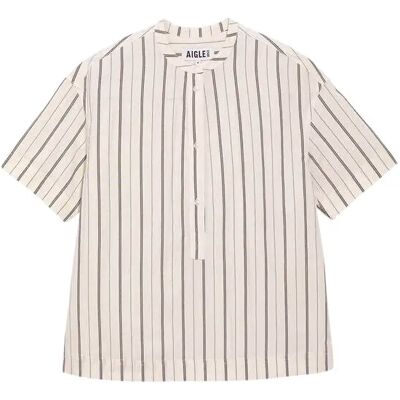 Gestreifte Bluse für Damen Aigle Blanc M Femme Gestreifte Bluse für Damen Aigle Blanc M Femme