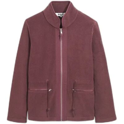 Damen Zwei-Material Fleecejacke mit Reißverschluss Aigle Rouge 40 Femme Damen Zwei-Material Fleecejacke mit Reißverschluss Aigle Rouge 40 Femme