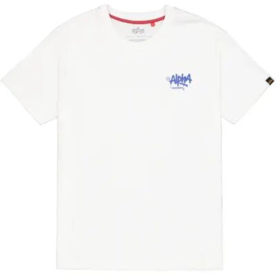 T-Shirt Alpha Industries Signature Blanc S Homme T-Shirt Alpha Industries Signature Blanc S Homme