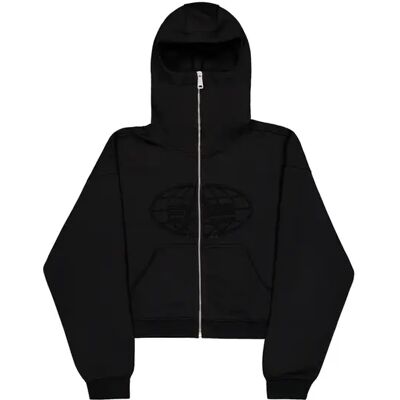Hoodie Damen Alpha Industries Rhinestone World Noir M Femme Hoodie Damen Alpha Industries Rhinestone World Noir M Femme