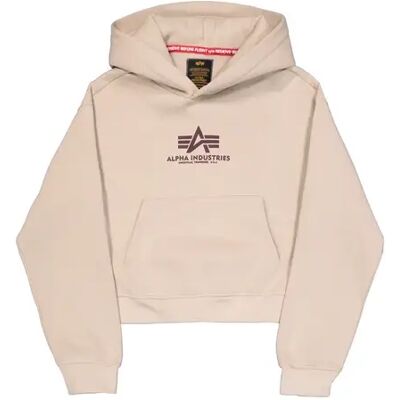 Damen Puffärmel Kapuzenpullover mit Print Alpha Industries Basic Beige XS Femme Damen Puffärmel Kapuzenpullover mit Print Alpha Industries Basic Beige XS Femme