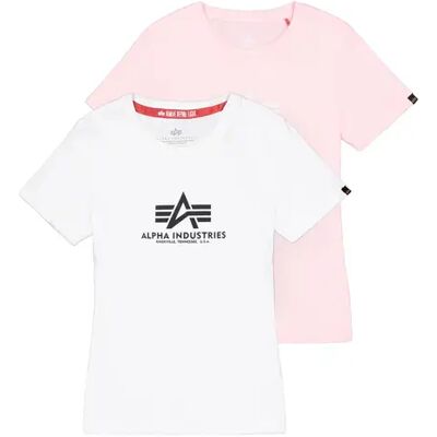 T-Shirt Alpha Industries New Basic (x2) Blanc XS Femme T-Shirt Alpha Industries New Basic (x2) Blanc XS Femme