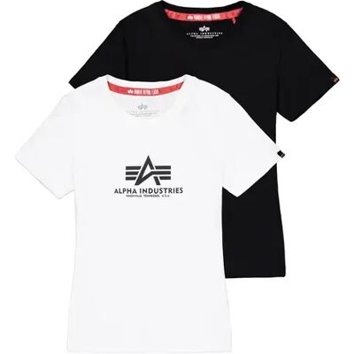 T-Shirt Alpha Industries New Basic (x2) Noir M Femme T-Shirt Alpha Industries New Basic (x2) Noir M Femme