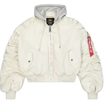 Damen Crop-Hoodie-Bomber Alpha Industries Gris M Femme Damen Crop-Hoodie-Bomber Alpha Industries Gris M Femme