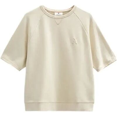 Kurzärmeliges Sweatshirt Anerkjendt Toni Beige S Mixte Kurzärmeliges Sweatshirt Anerkjendt Toni Beige S Mixte