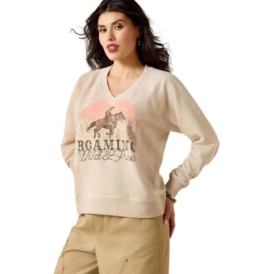 Sweatshirt Damen Ariat Victoria Beige 2XL Femme Sweatshirt Damen Ariat Victoria Beige 2XL Femme
