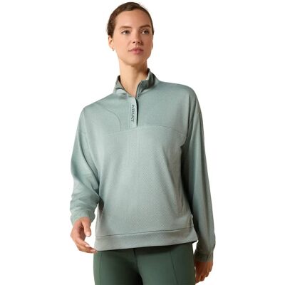 Pullover 1/2 Reißverschluss Damen Ariat Breathe Vert M Femme Pullover 1/2 Reißverschluss Damen Ariat Breathe Vert M Femme