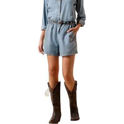 Shorts für Damen Ariat Bleu XL Femme Shorts für Damen Ariat Bleu XL Femme