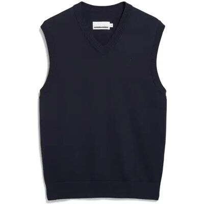 Ärmelloser Pullover Armedangels V-Neck Bleu M Mixte Ärmelloser Pullover Armedangels V-Neck Bleu M Mixte