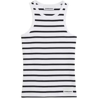 Damen-Top ARMEDANGELS Kanitaa Stripes Blanc XL Femme Damen-Top ARMEDANGELS Kanitaa Stripes Blanc XL Femme