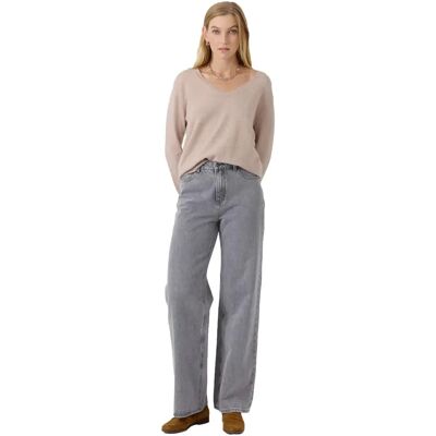 Damen-Pullover mit V-Ausschnitt Artlove Sandie Rose XS Femme Damen-Pullover mit V-Ausschnitt Artlove Sandie Rose XS Femme