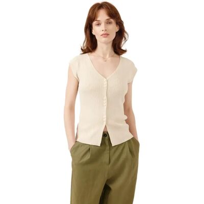Weste Damen Artlove Clezia Beige S Femme Weste Damen Artlove Clezia Beige S Femme