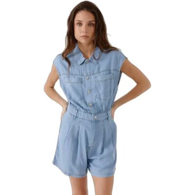 Kurzer Jumpsuit Damen Artlove Gwendoline Bleu 38 Femme Kurzer Jumpsuit Damen Artlove Gwendoline Bleu 38 Femme